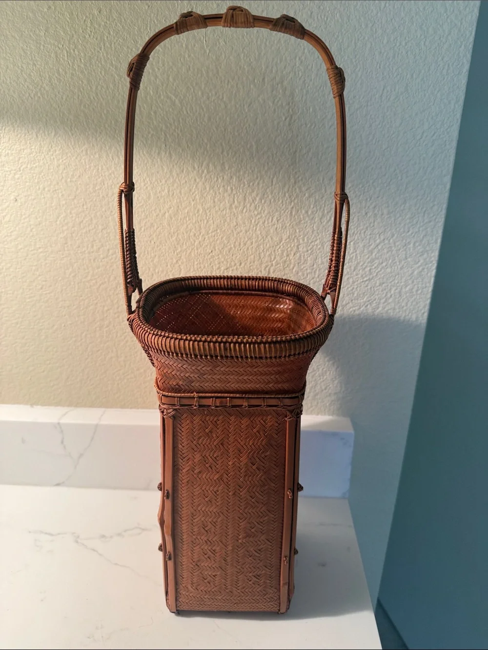 Vintage Ikebana Basket Medium
